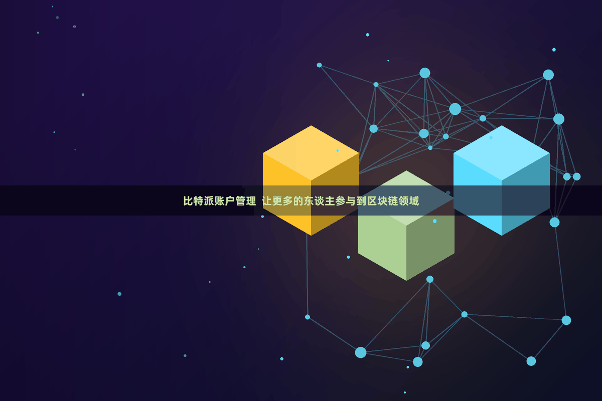 比特派账户管理  让更多的东谈主参与到区块链领域